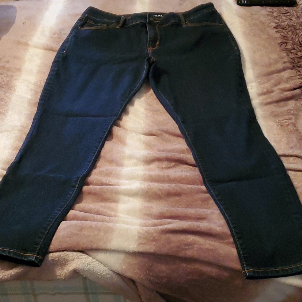 Dark blue rock star jeans